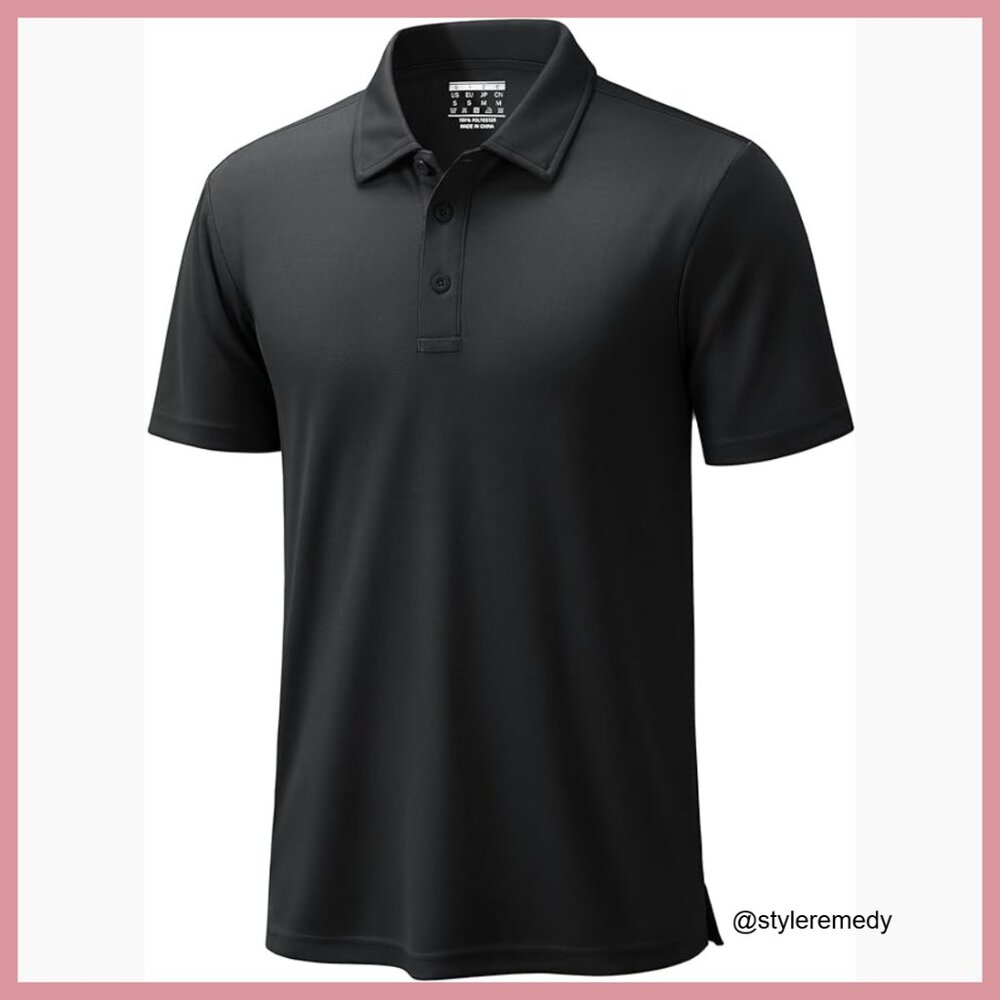 Performance Polo Shirt Quick Dry Polyester Golf T… - image 1